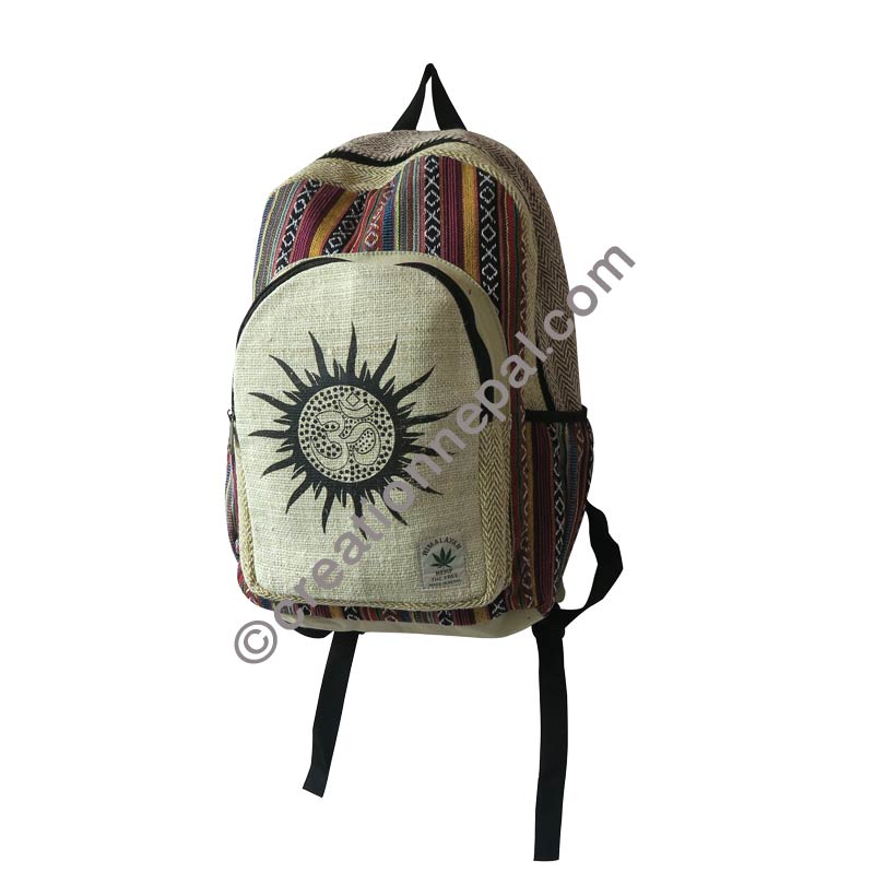 hemp cotton backpack