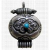 Auspicious silver box pendant