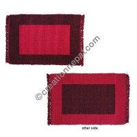 Dining table placemat Red-black