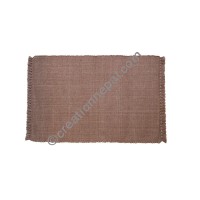Dining table placemat solid brown