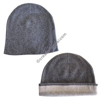 Pashmina charcoal grey soft cap