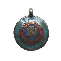 Stone setting metal pendant2