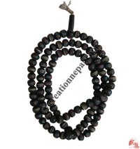 Black bone 10 mm prayer beads
