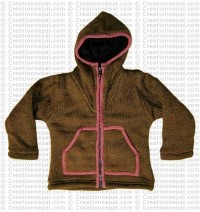 Kids size woolen plain jacket