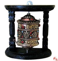Table stand wall hanging prayer wheel 1