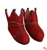 Ball decorated felt shoes6 - Kid