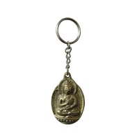 Buddha brass key ring
