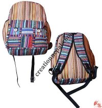 Button close gheri cotton backpack