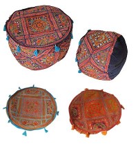 Rajasthan embroidered cotton stool2