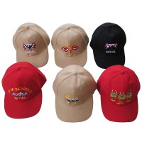 Embroidered cotton baseball hat