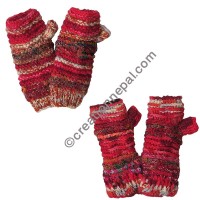 Colorful Red tube gloves