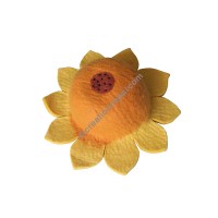 Sunflower felt hat