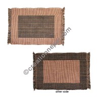 Dining table placemat brown mixed