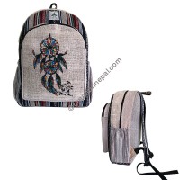 Dream catcher hemp-cotton backpack