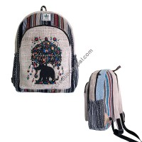 Elephant-tree hemp-cotton backpack2