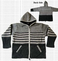 Woolen hooded jacket81