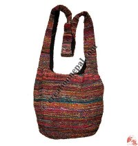 Recycled silk fine-knit jogi bag