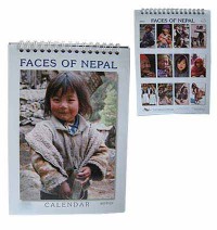Faces of Nepal desktop calendar