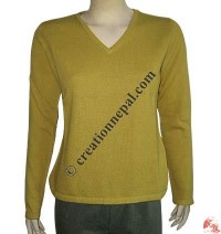Ladies V-neck Pashmina sweater