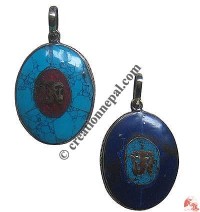 Oval shape Tibetan Mantra locket