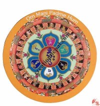 Om Mani Mandala fridge magnet