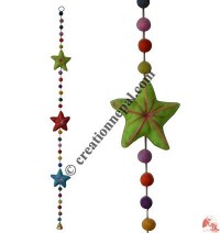 Felt beads-Star decorative hanging