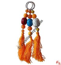 Amber beads key-ring2