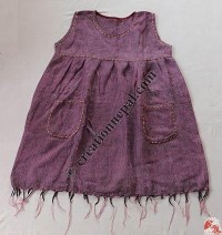 Acrylic-cotton top dress