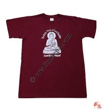 Printed Buddha cotton t-shirt 2