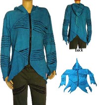 Turquoise rib jacket
