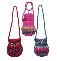 Colorful Owl evening bag